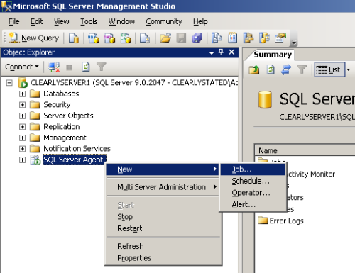 SQLTask - New Job